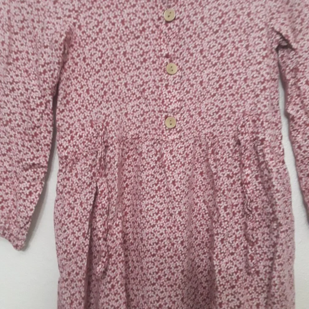 H&M Casual Floral Pink Dress with Relaxed Fit